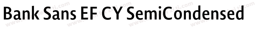 Bank Sans EF CY SemiCondensed Mediu字体转换